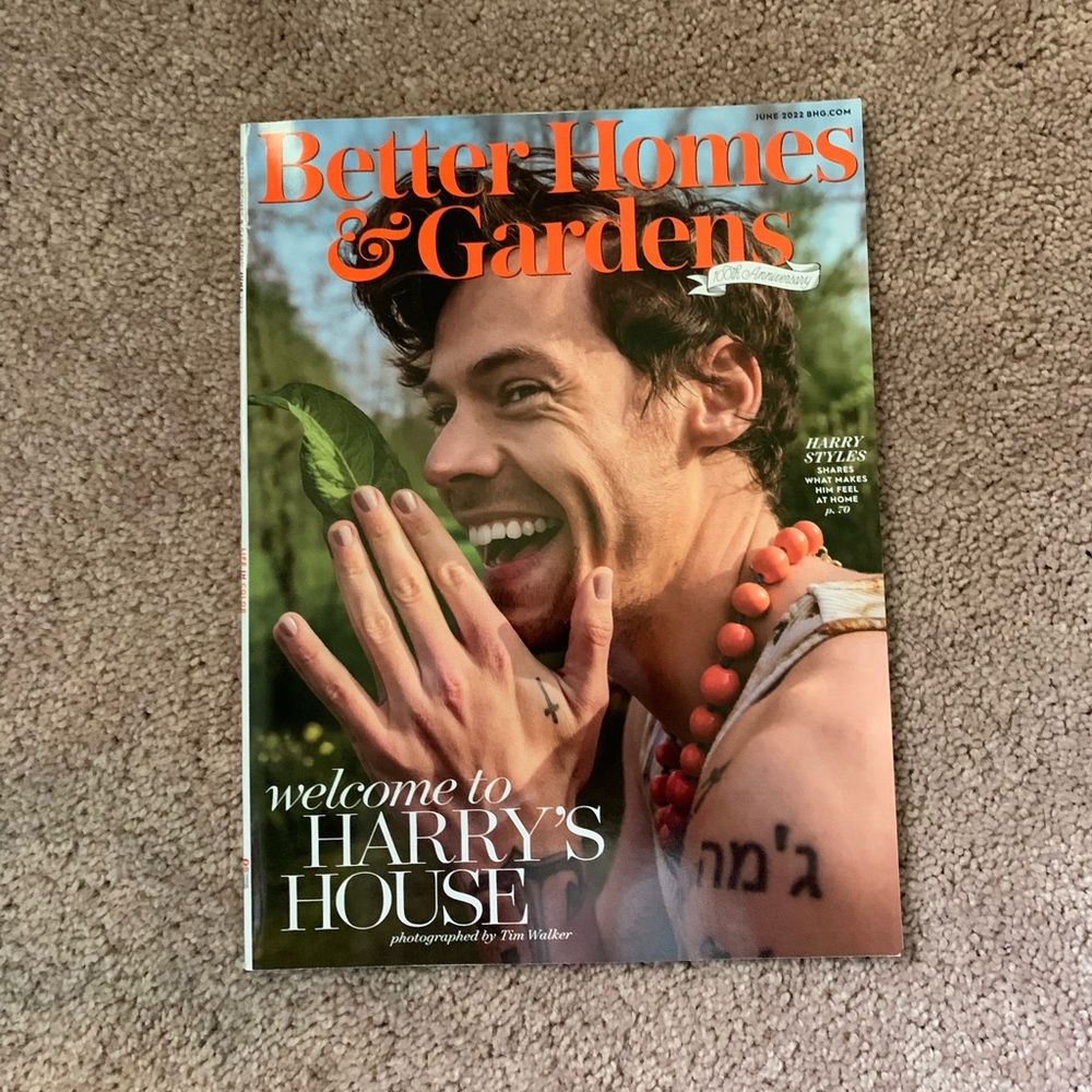 Rare Harry Styles Better Homes And Gardens Magazine